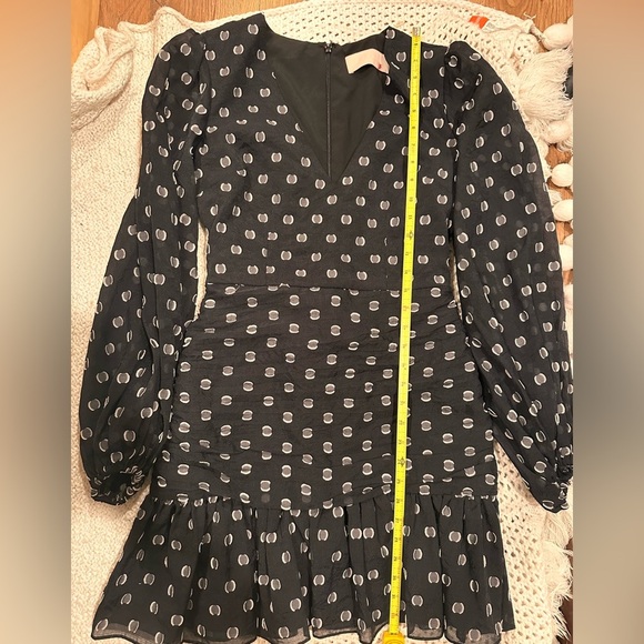 KEEPSAKE THE LABEL Call Me Mini WOMENS Dress Black with White Polka Dots Small. - Picture 7 of 14